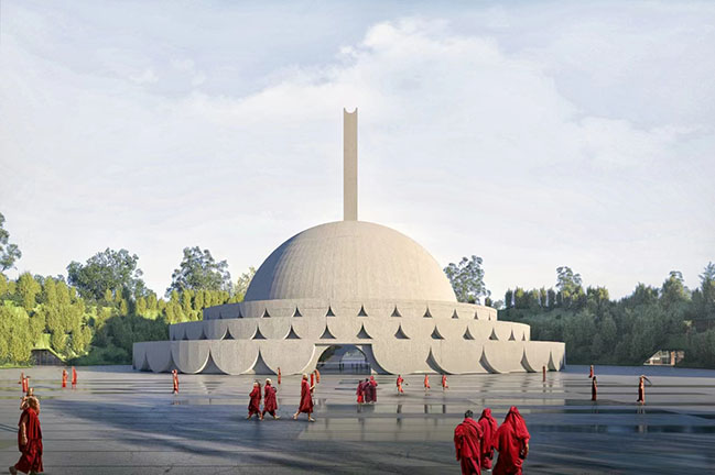 Ramagrama Stupa Lumbini by Stefano Boeri Architetti