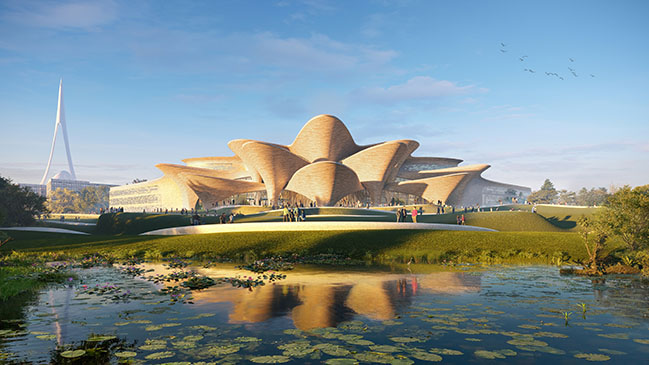 ZHA revealed design for the Alisher Navoi International Scientific Research Centre