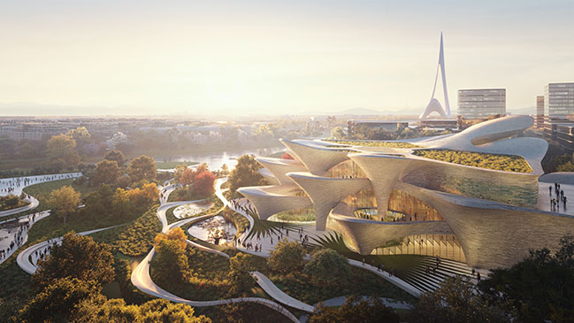 ZHA revealed design for the Alisher Navoi International Scientific Research Centre