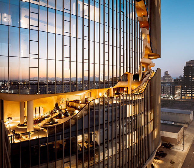 Ma Yansong/MAD Architects Unveil One River North: A Cracked-Open Canyon in the Heart of Denver