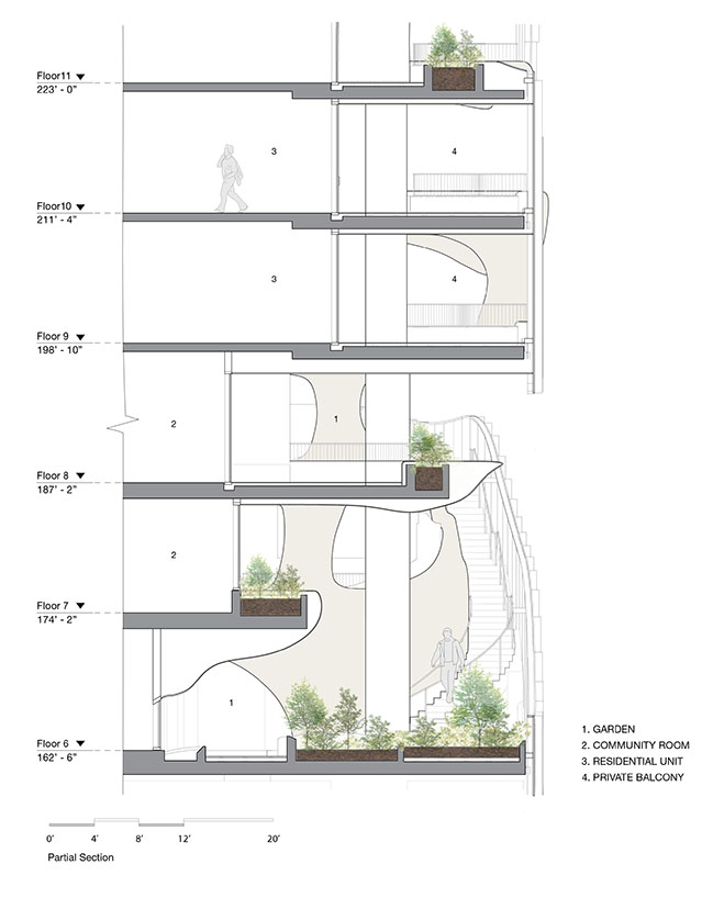 Ma Yansong/MAD Architects Unveil One River North: A Cracked-Open Canyon in the Heart of Denver