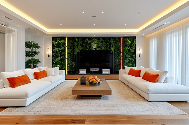 Stunning living room design ideas with white and orange colors [Update 2024]