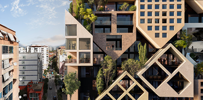 Puzzle Tirana by NOA | A Metropolitan Vertical Village