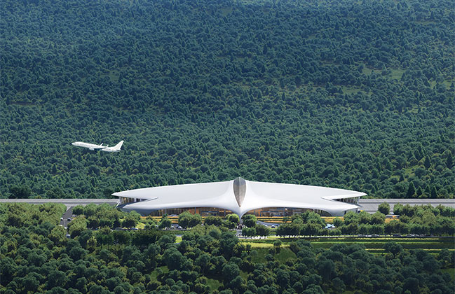 Ma Yansong/MAD Architect Designed Lishui Airport Nears Completion