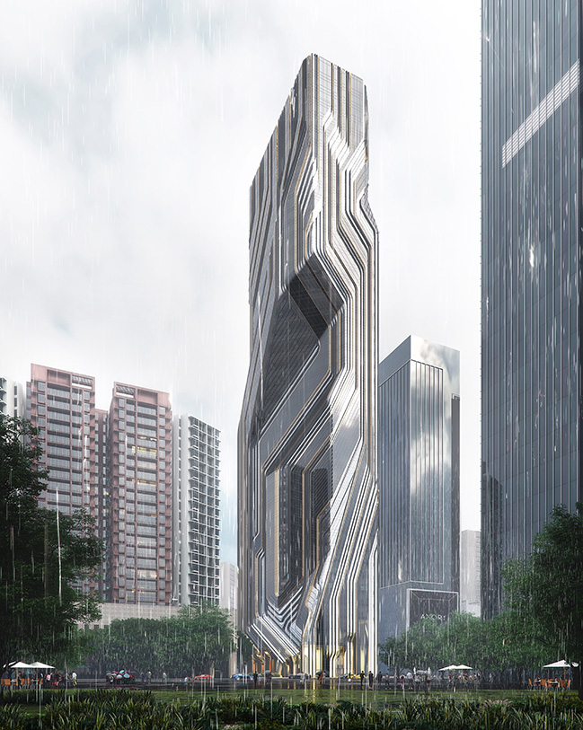 Shenzhen Institute of Financial Technology Tower by Zaha Hadid Architects