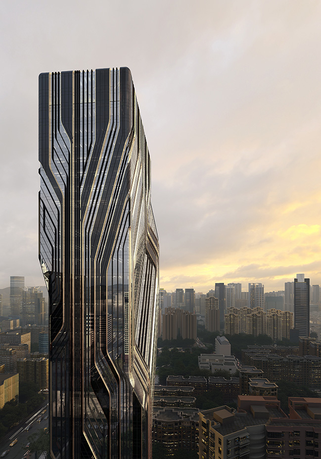 Shenzhen Institute of Financial Technology Tower by Zaha Hadid Architects