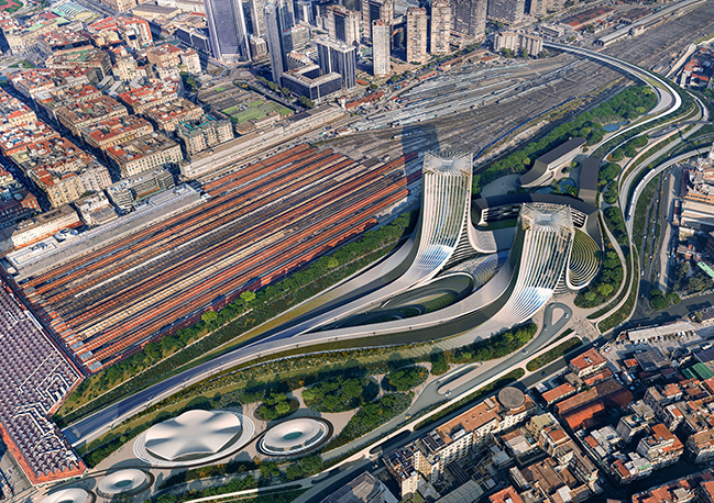 ZHA announces Napoli Porta Est masterplan incorporating new Campania Region headquarters