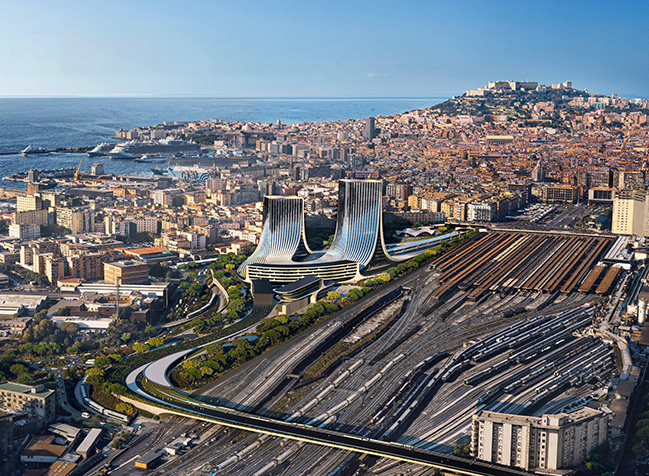 ZHA announces Napoli Porta Est masterplan incorporating new Campania Region headquarters