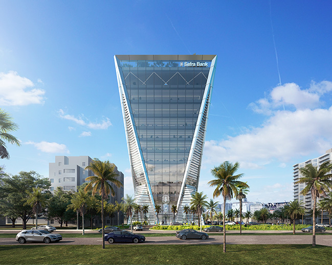 Safra National Bank tower in Miami by Foster + Partners tops out