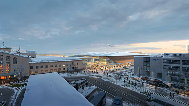 ZHA wins the architectural competition to design the new arrivals terminal at Vilnius Airport