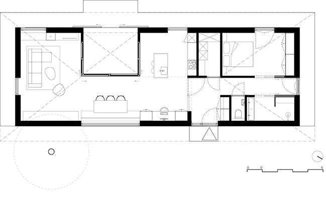 Senior Shelter by i29 | A single-story home for senior residents