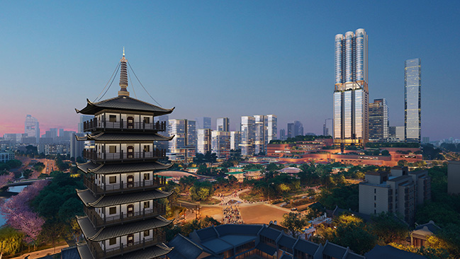 Foster + Partners wins competition to transform heart of Shanghai's Putuo District