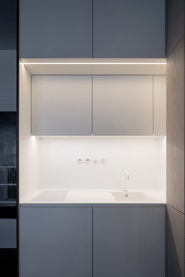 Functionalist Apartment with Pink Piggy by Martin Cenek Architecture