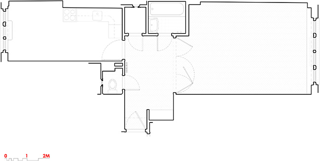 Functionalist Apartment with Pink Piggy by Martin Cenek Architecture