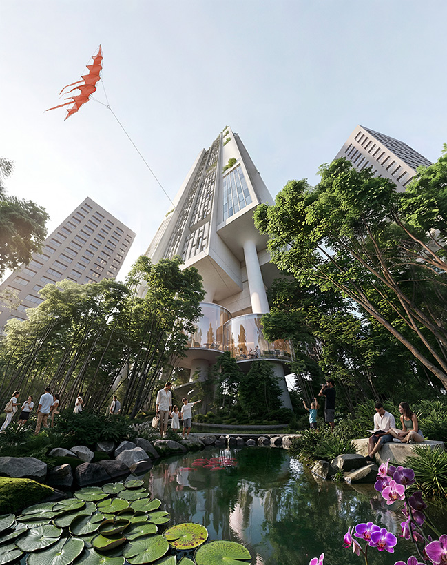 Climate Adaptive Tower for Seoul by CRA-Carlo Ratti Associati