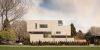 Modern house with white brick facade by RBA