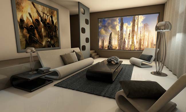 18 Stunning Futuristic Living Room Designs - Futuristic Home Decor