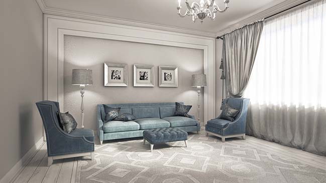 Elegant Neoclassical Living Room Design, How To Design An Elegant Living Room